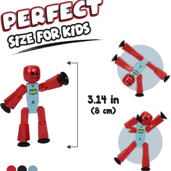 STIKBOT Zanimation What The Bot Special Action Figures and Animation Set, Includ - Picture 4 of 7